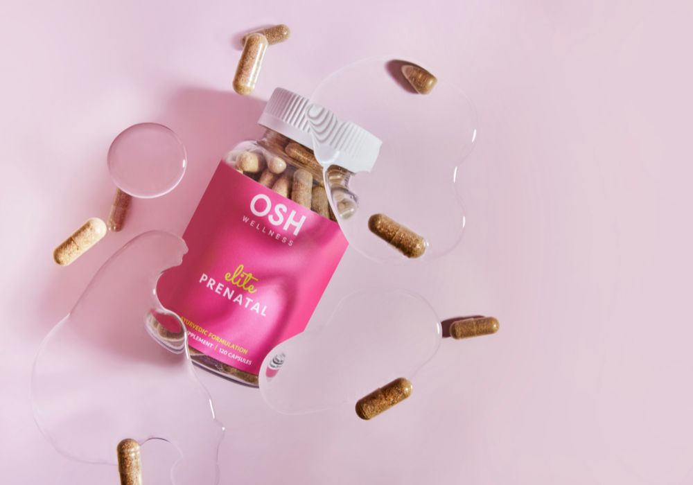 Bottle of Thorne methyl-Guard Plus prenatal vitamins